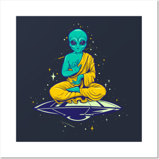 Alien Buddha Posters and Art